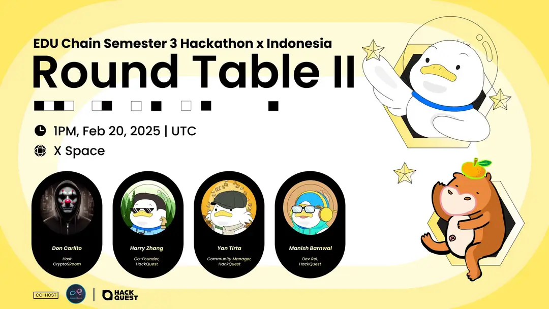 EDU Chain Semester 3 Hackathon Round Table II (Indonesia) Recap