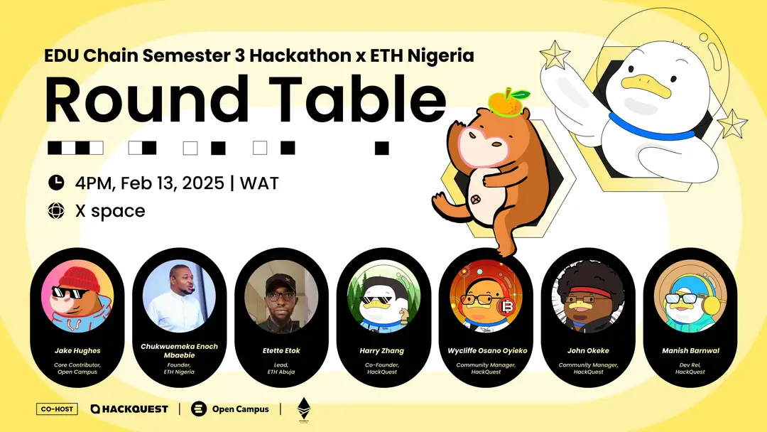 EDU Chain Semester 3 Hackathon x ETH Nigeria Roundtable: Exploring Web3 Innovation and Developer Growth in Africa