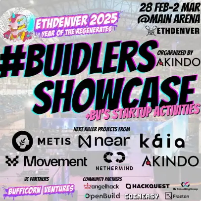 ETHDenver #Buidlers Showcase + BV's Startup Activities