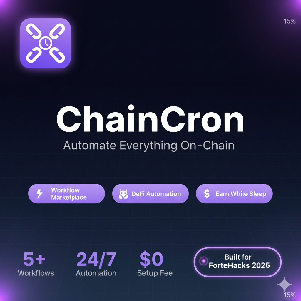Chain Cron Marketplace - HackQuest